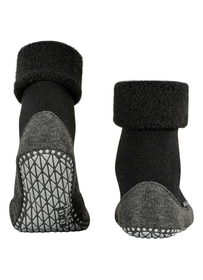 Falke Cosyshoe slipper in wool blend with anti-slip
