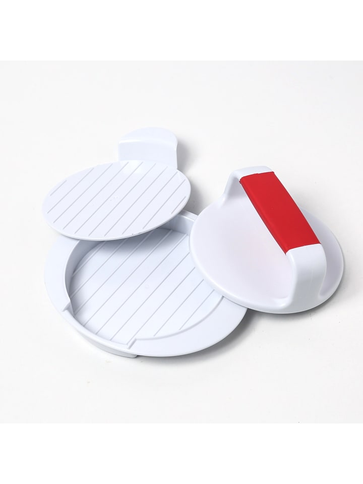 GAUMENKICK Burgerpresse - Pattypresse für selbstgemachte Burger D: 12cm in weiß günstig kaufen onesize