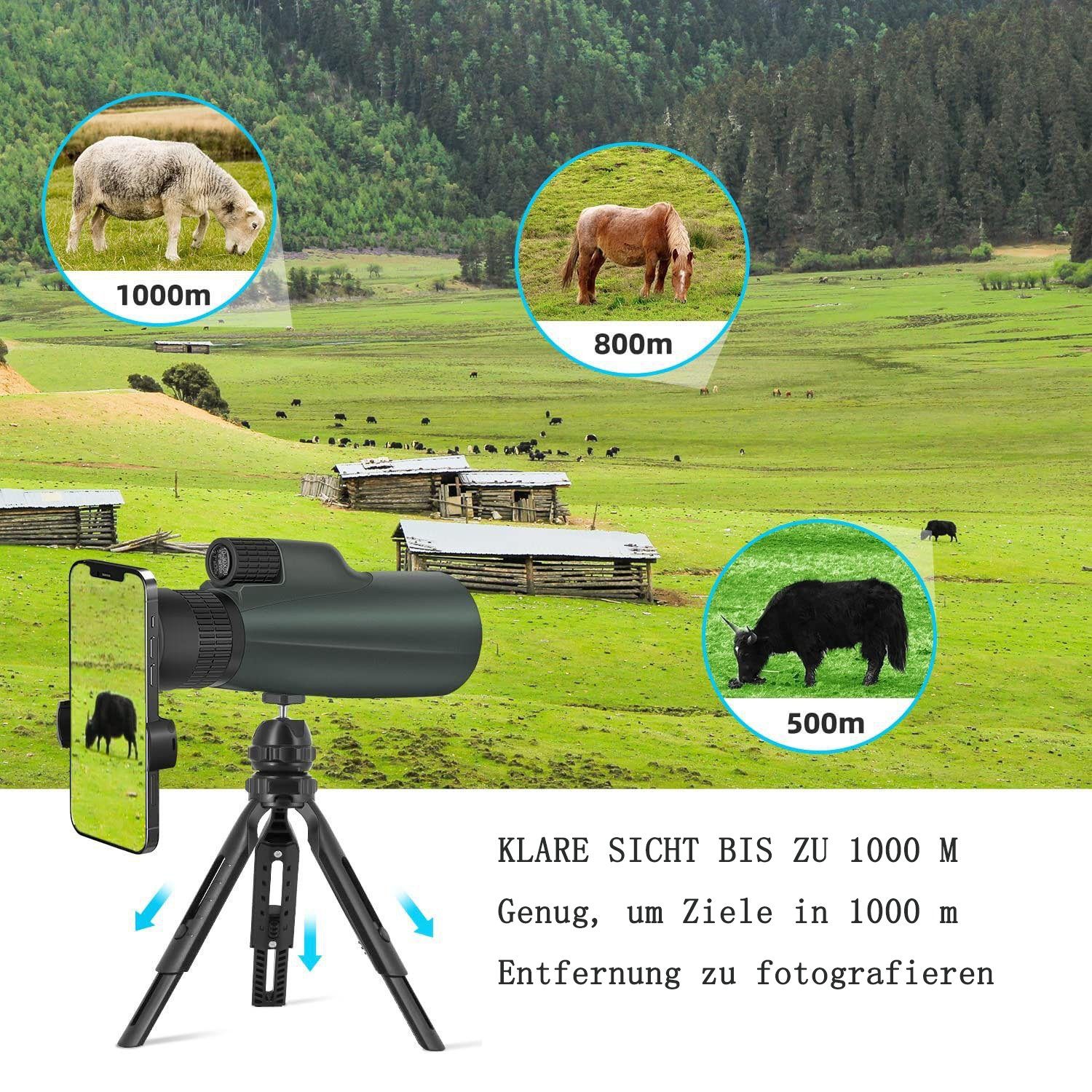 GelldG Fernglas, 10-30x50mm HD Fernrohr mit BAK4 Prisma und FMC Optisches Fernglas