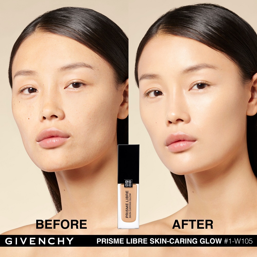 Givenchy PRISME LIBRE SKIN-CARING GLOW Fond de Teint Sublimateur de Peau  Eclat & Correction 12h - Hydratation 24h