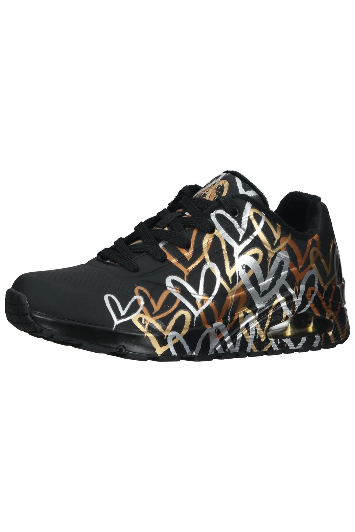 SKECHERS  Sneaker - Schwarz - Flacher Absatz