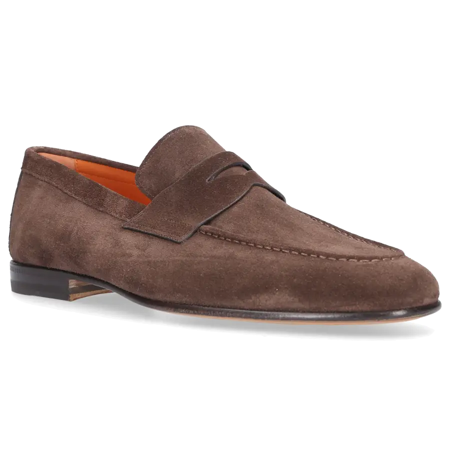 Santoni - Loafer 17511 Veloursleder - braun