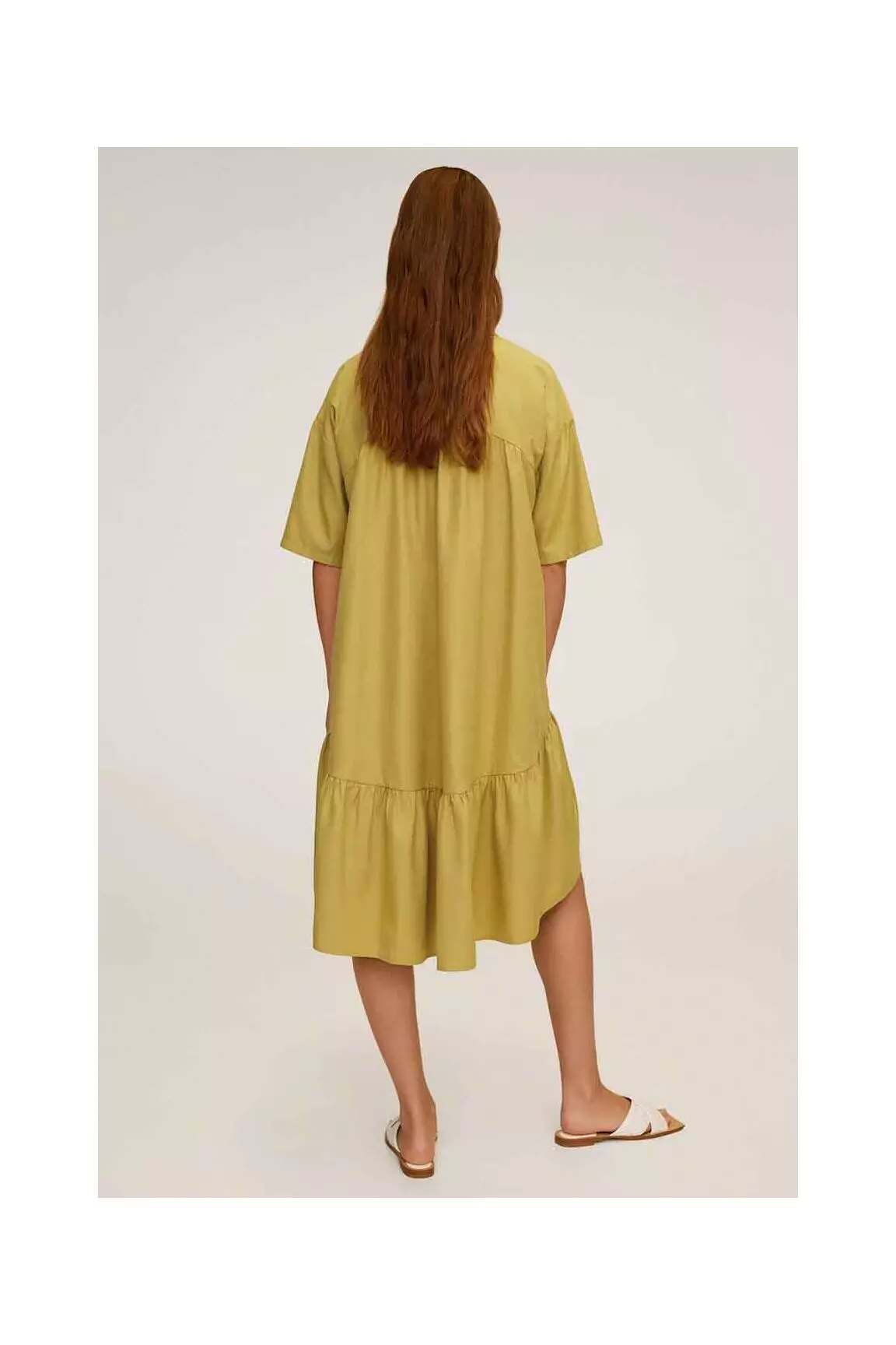 Mango Robes Courtes Femme couleur vert