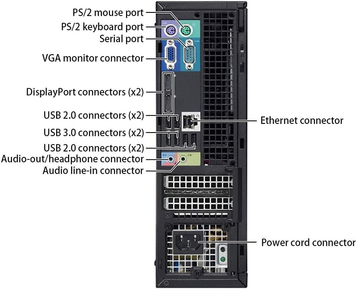 Dell i7 Business Windows Computer Mini Pc Office HomeOffice Pc Mini-PC (Intel Core i7 4770, Intel UHD-Graphics, 32 GB RAM, 1000 GB SSD, Luftkühlung, 2 Monitor Anschlüsse,Multimedia Workstation,Business,Intel)