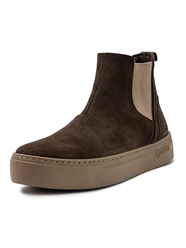 natural world Leder-Chelsea-Boots in Braun günstig kaufen