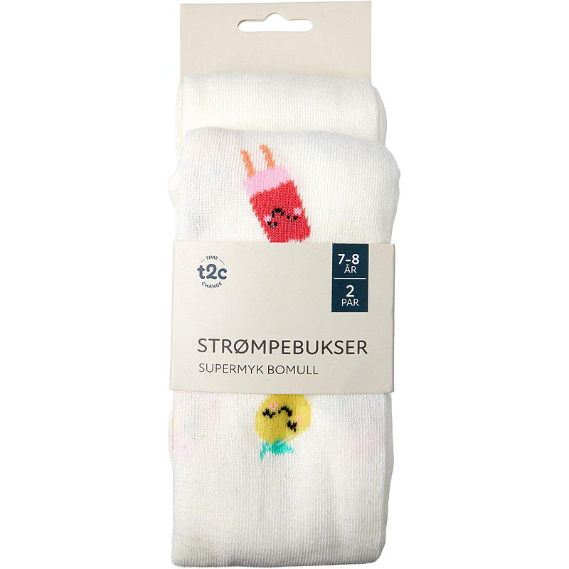 Time 2 Change Strømpebukse 2-pk str 3/4-9/10 år