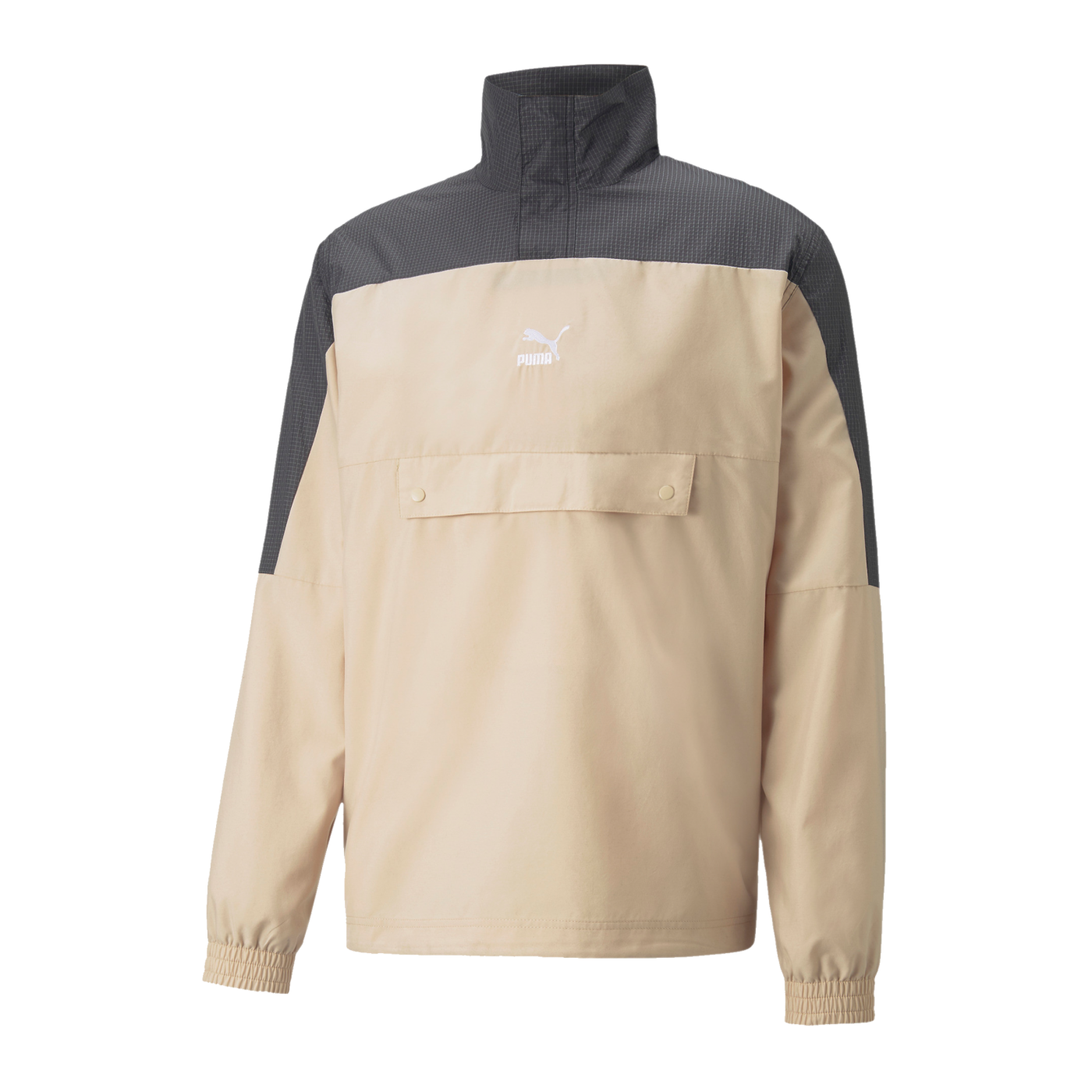 PUMA SWxP Woven HalfZip Sweatshirt Beige F67
