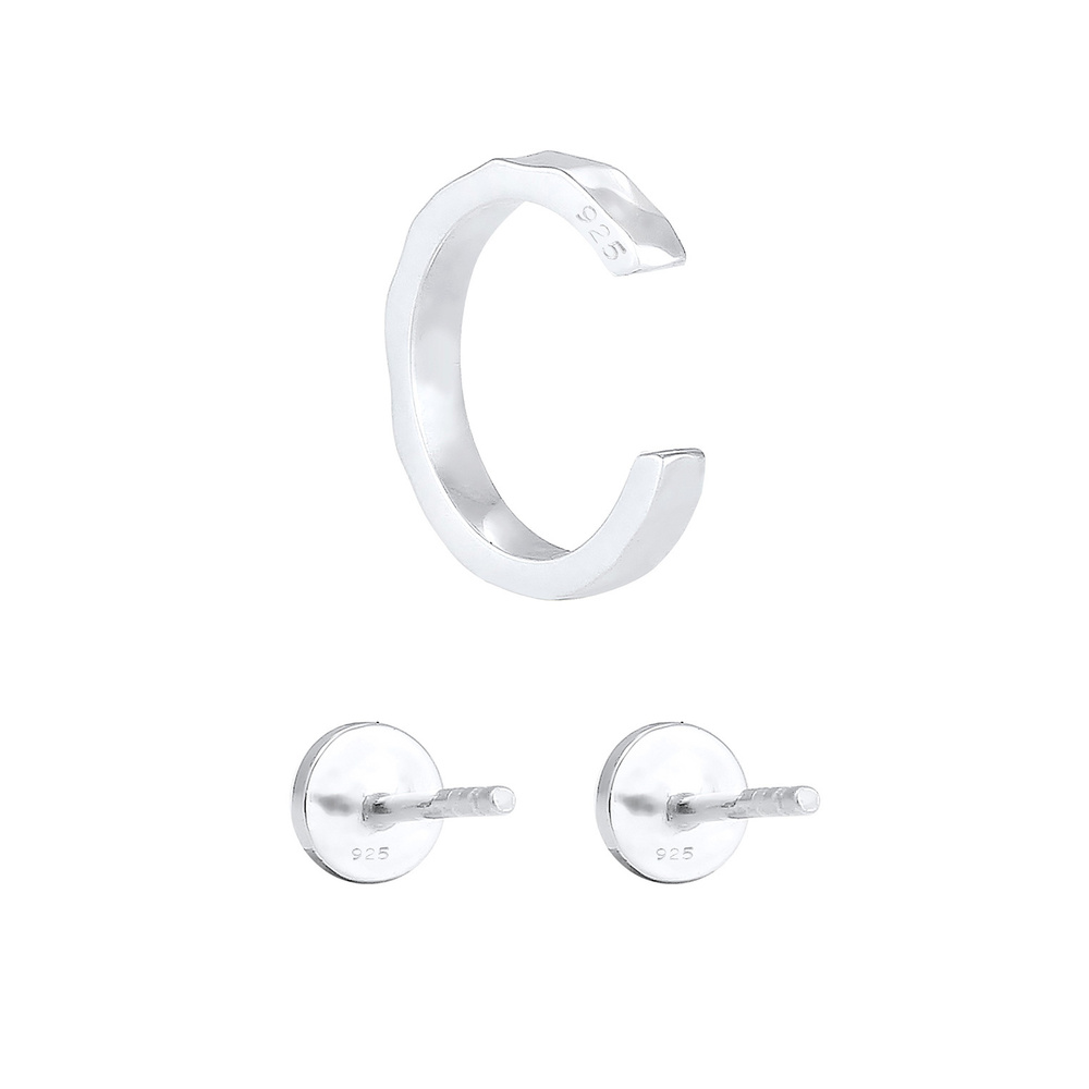 Elli Elli Boucles d'Oreilles Boucle d'oreille pour dames en 925/1000 argent massif mar Boucles d'oreilles