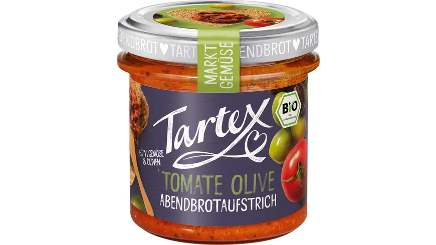 Tartex Bio Marktgemüse Tomate Olive 135 g