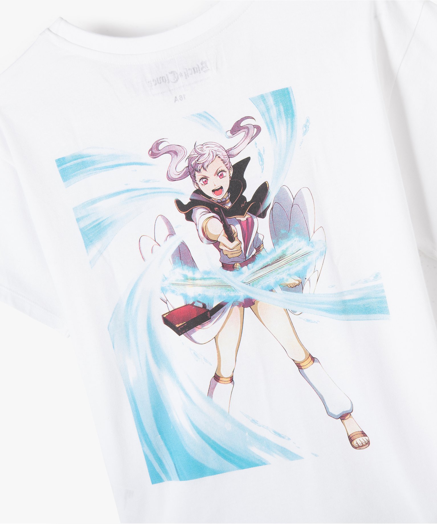 Tee-shirt fille à manches courtes avec motif dos – Black ... blanc | GEMO