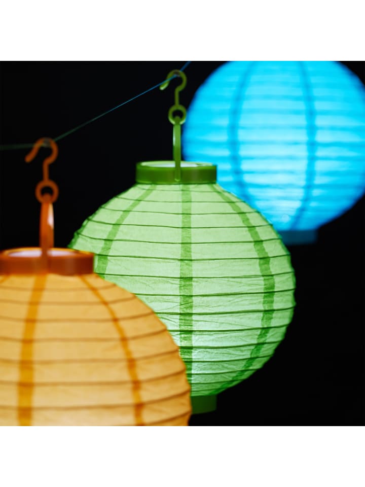 relaxdays 20x LED-Lampions in Mehrfarbig - Ø 20 cm günstig kaufen onesize