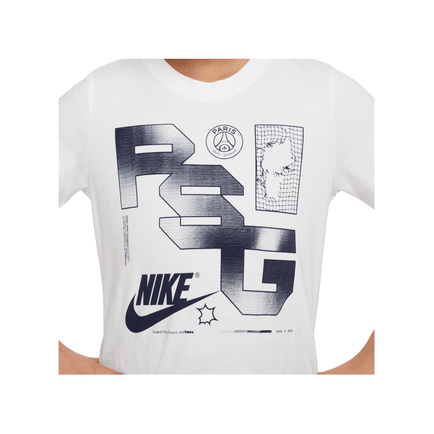 Nike Paris St. Germain Futura T-Shirt Kids Weiss F100