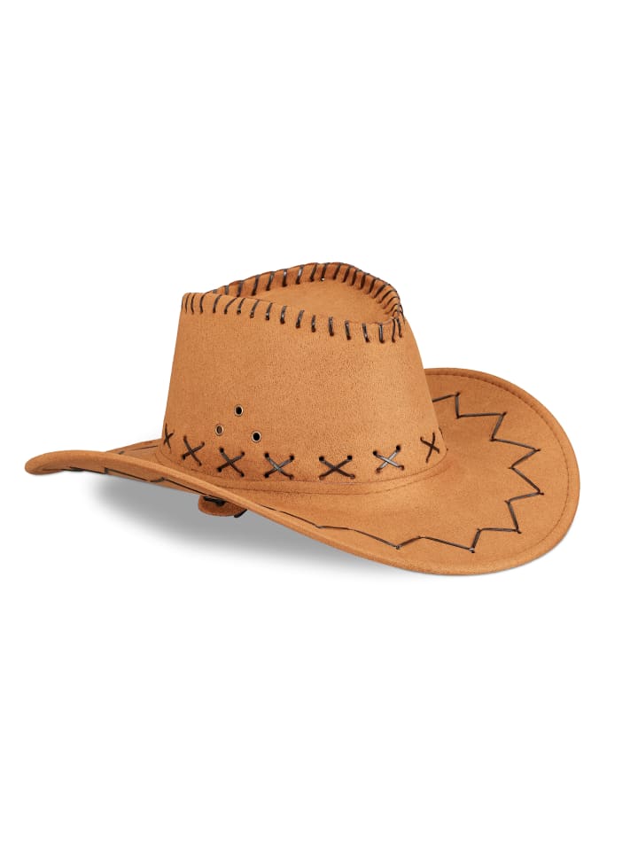 relaxdays Cowboyhut in Braun günstig kaufen onesize