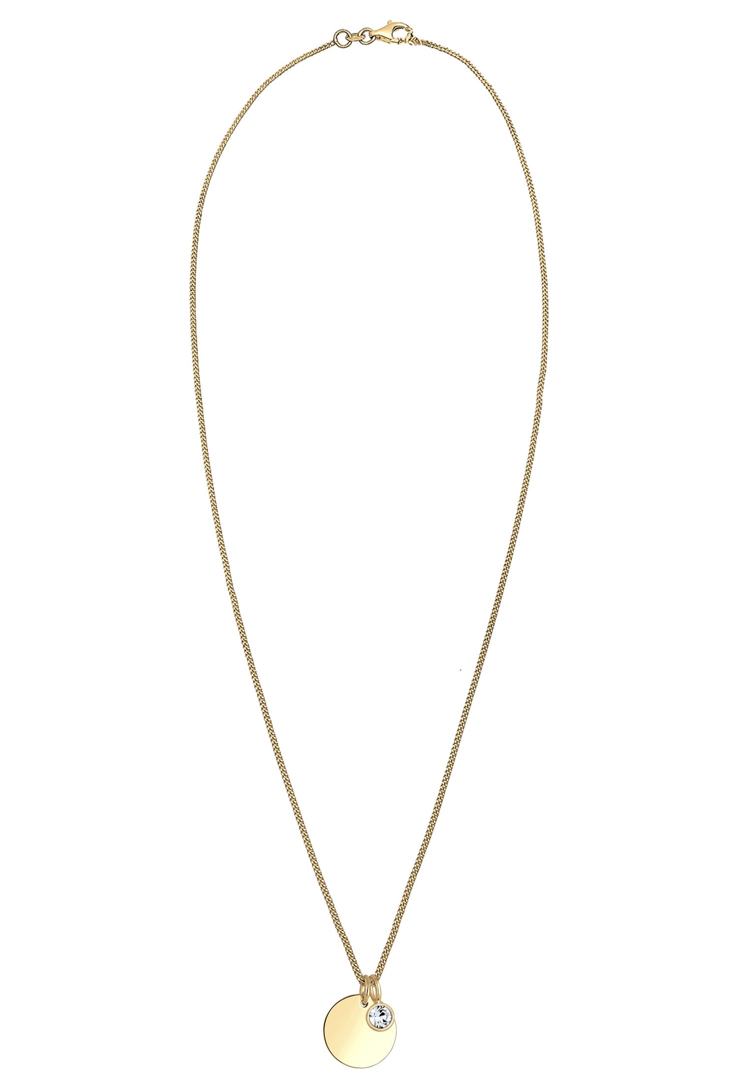 Ciondolo da donna Elli con pietra portafortuna di febbraio in cristallo - Argento 925/1000