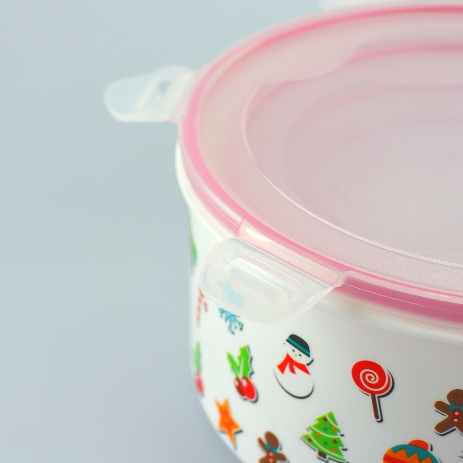 Plentyfy Frischhaltedose Weihnachtsbox, Polypropylen, (Set, 5-tlg., 5 tlg), klickverschluss auslaufsicher luftdicht