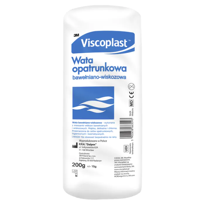 Viscoplast, lã para curativo de algodão-viscose