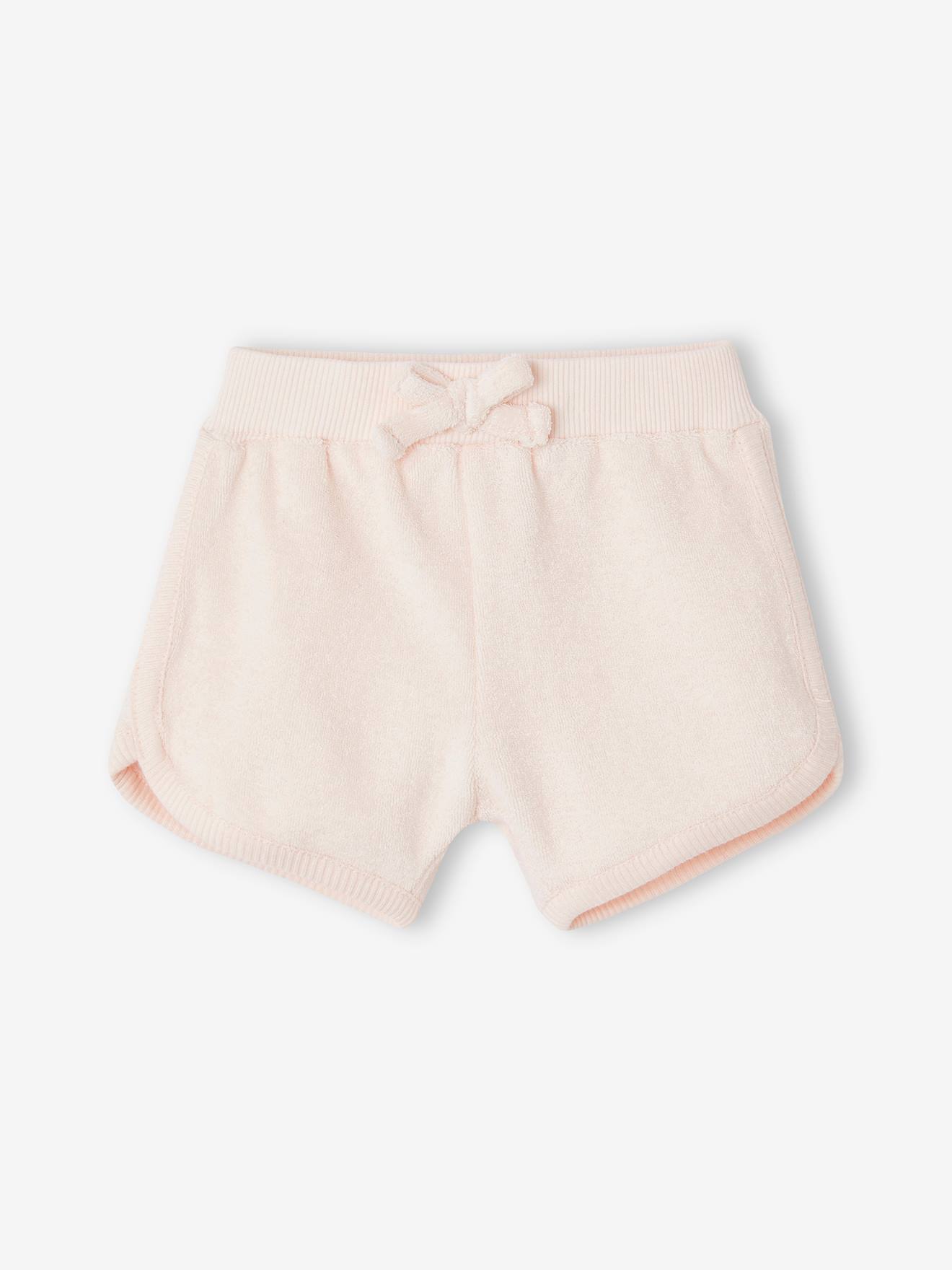 Vertbaudet 4er-Pack Baby Shorts aus Frottee Oeko-Tex - hellrosa