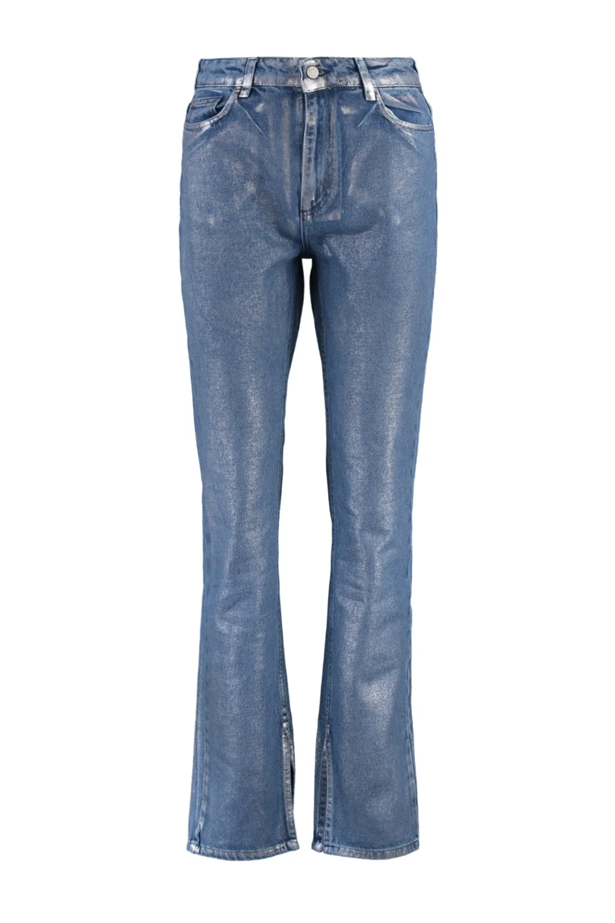 Trendyol Collection  Blaue Glitzer-Jeans aus Denim TPRAW23JE00008