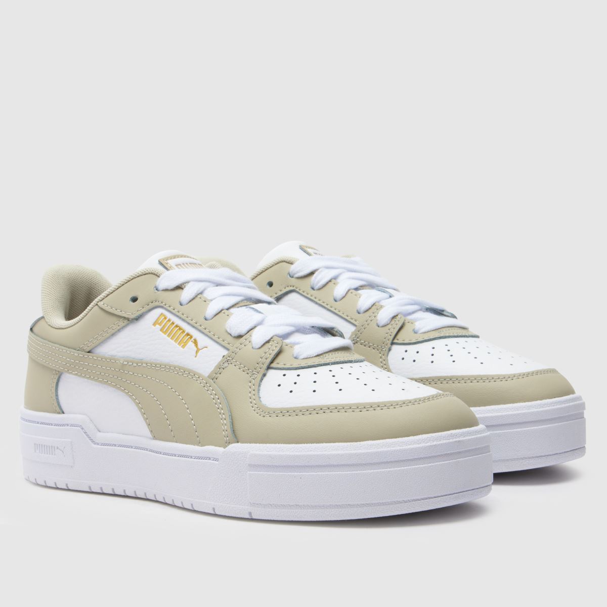 PUMA vita & beige ca pro classic ungdomsskor