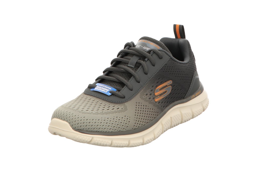 SKECHERS Freizeit Schnürer khaki TRACK RIPKENT