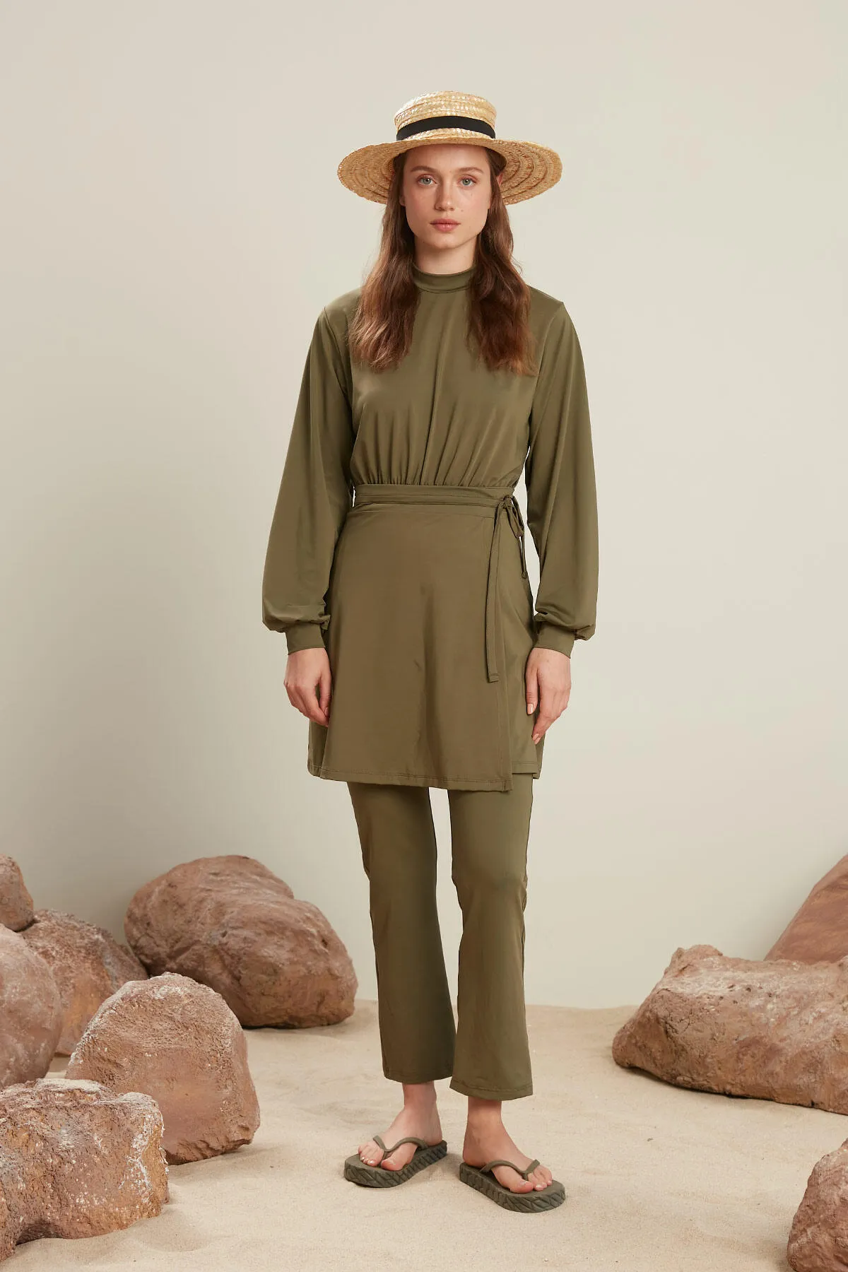 Manuka  HIJAB-BADEHOSE KHAKI