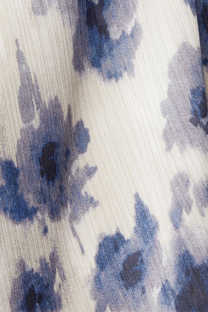 Kleid mit Puffärmeln und Blumen-Print