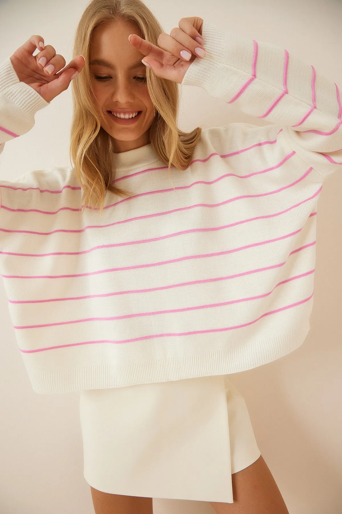 Happiness İstanbul  Pullover - Mehrfarbig - Regular Fit
