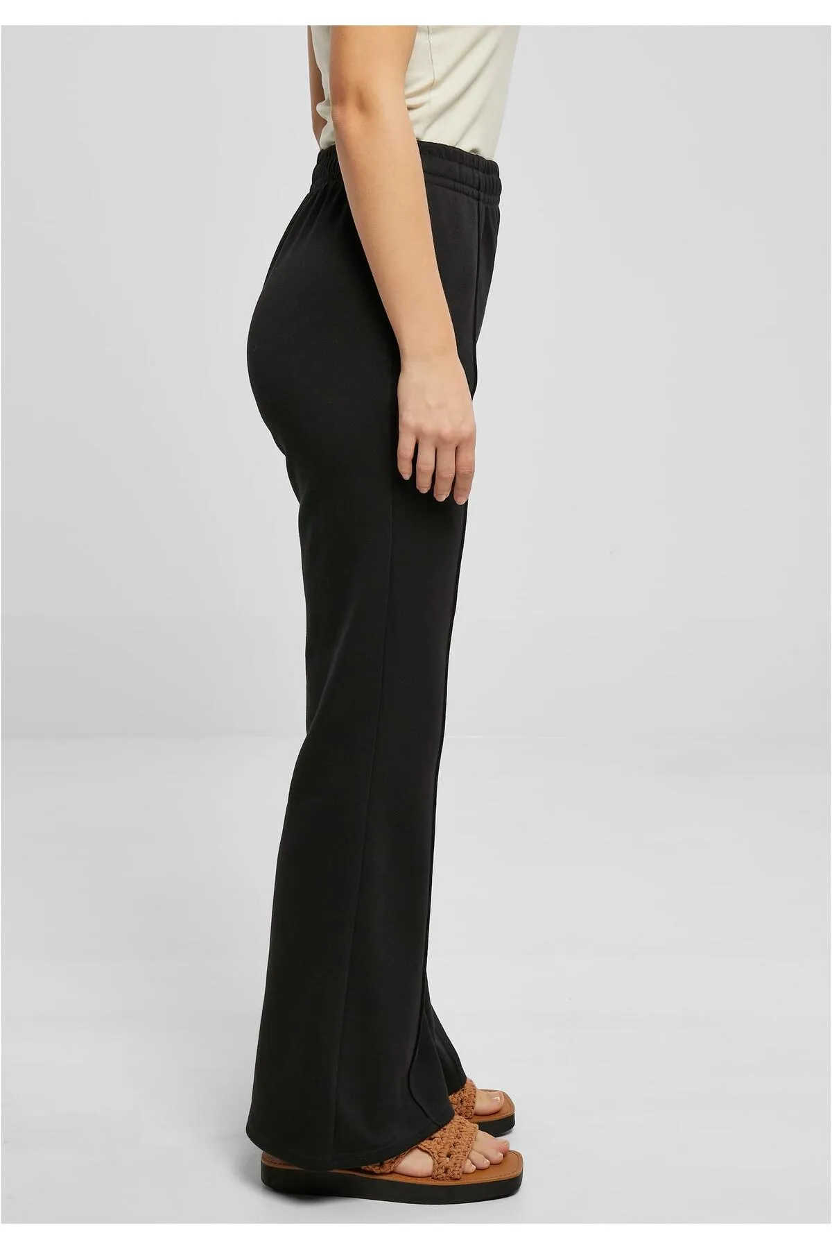 Urban Classics  Damen Ladies Flared Pin Tuck Terry Pants