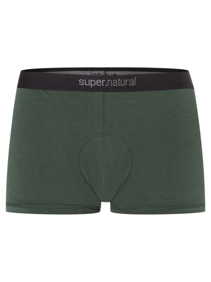 super.natural Merino Fahrradunterhose W UNSTOPPABLE PADDED in dunkelgrün günstig kaufen