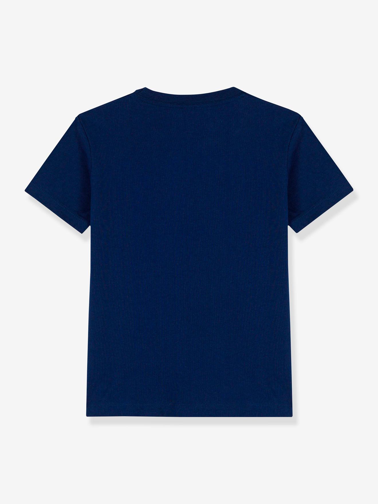 T-shirt manches courtes garçon en coton PETIT BATEAU bleu