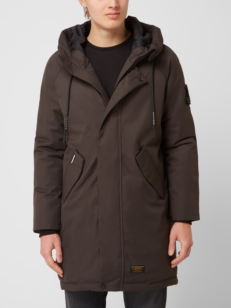 Parka mit Kapuze Modell 'Tuck' in anthrazit