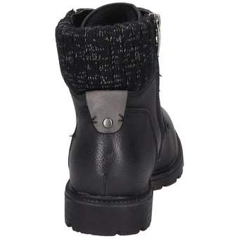 Puccetti Schnür Boots in schwarz