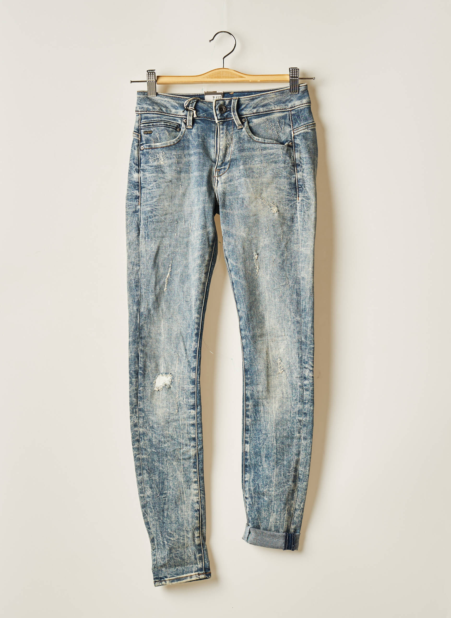 G Star Jeans Skinny Femme couleur bleu
