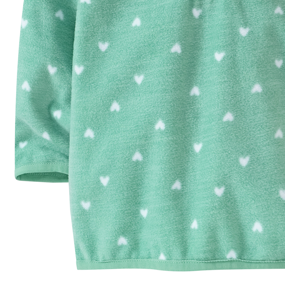 Mädchen Fleeceshirt mit Stehkragen