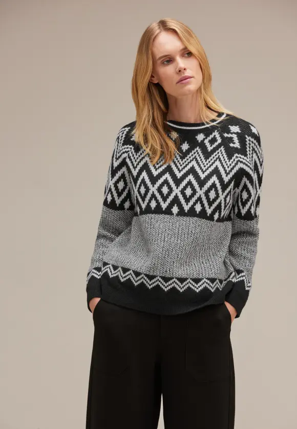 Street One Strickpullover mit Muster