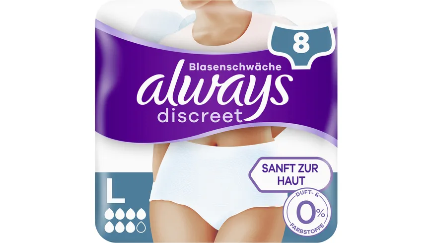 Always Discreet Inkontinenz Pants Plus L 0%