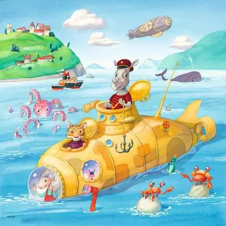 Kinderpuzzle ab 5 Jahren - Auf dem Wasser - 49 Teile