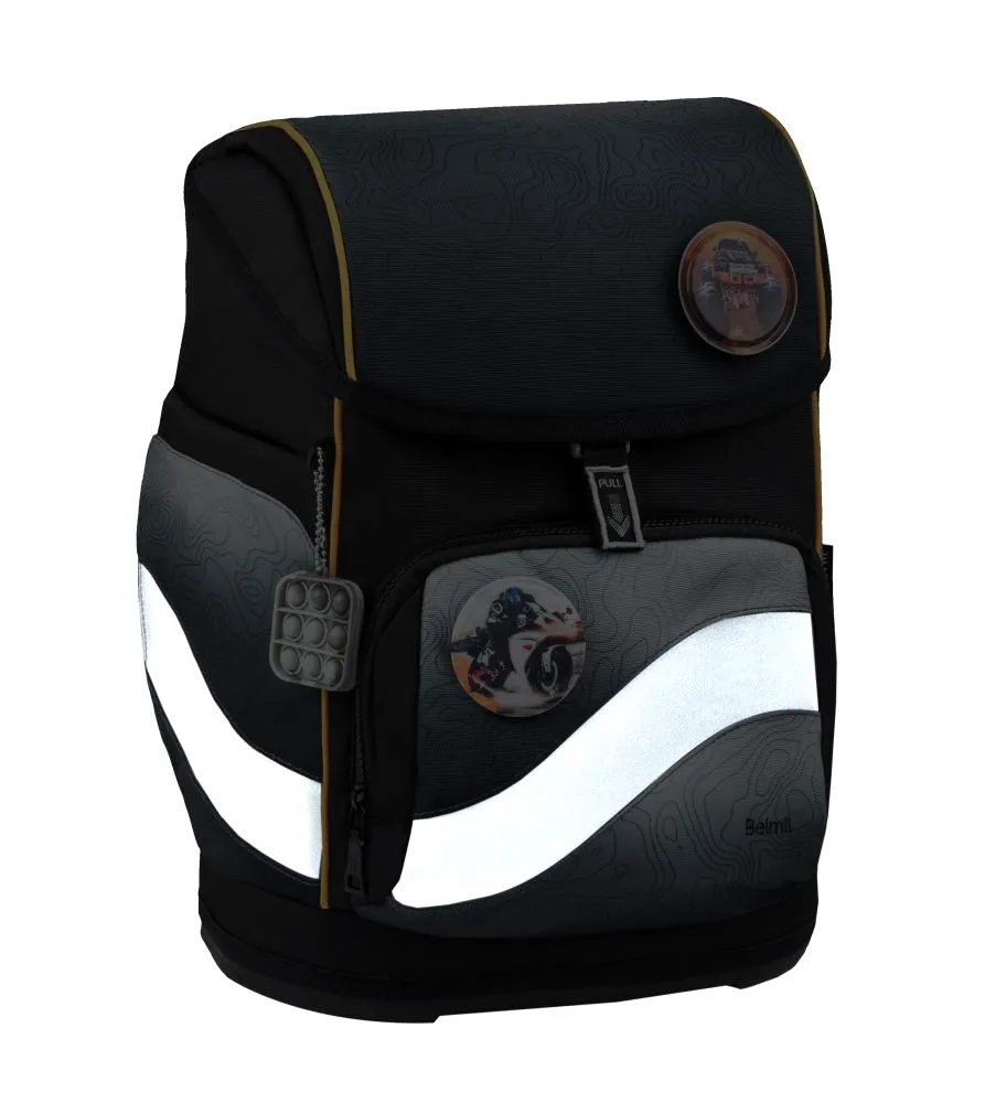 Belmil Premium Smarty Plus Schulra﻿nzen-Set 5-tlg - Black Grey