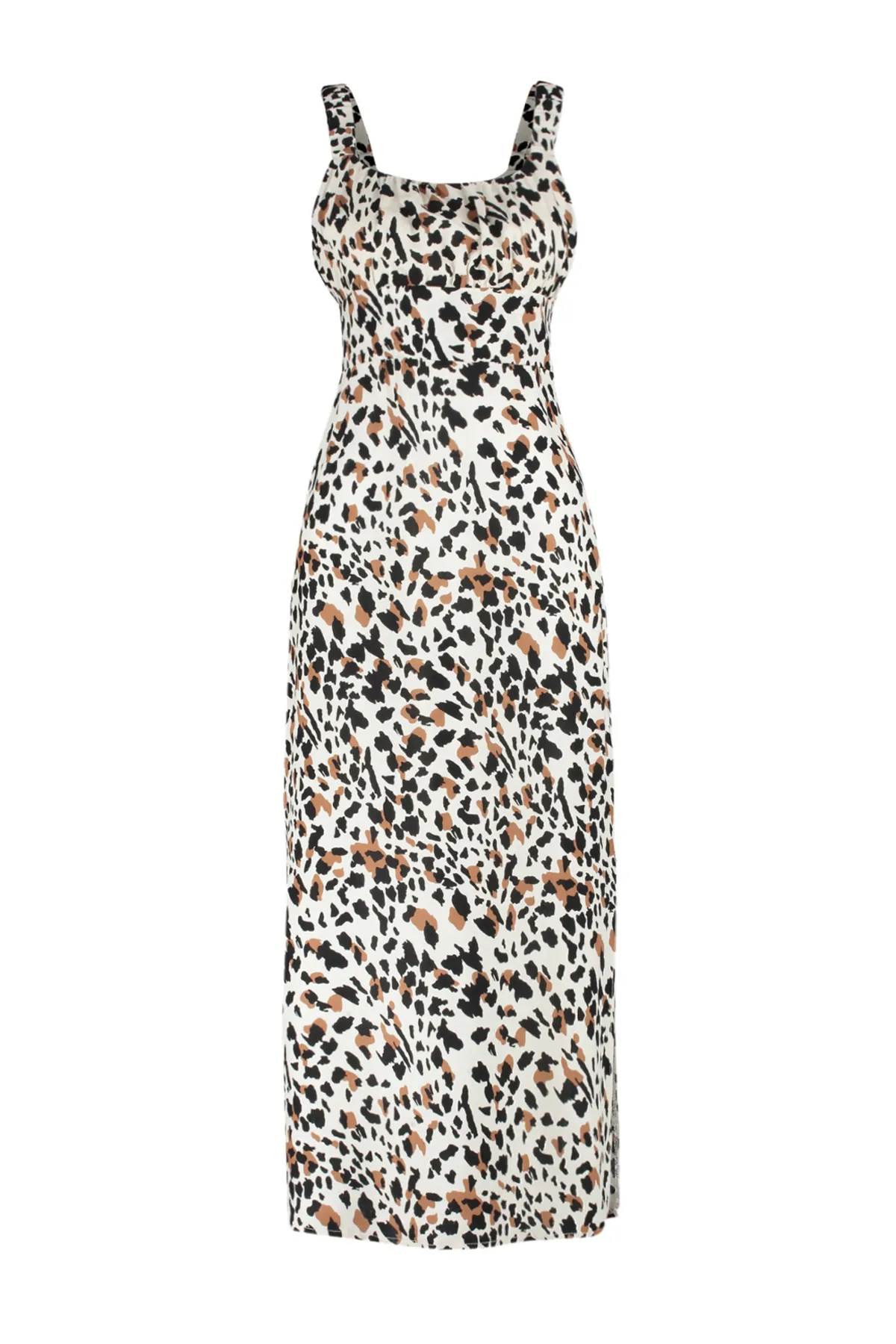 Trendyol Collection  Ecru gewebtes Maxikleid TWOSS24EL00613