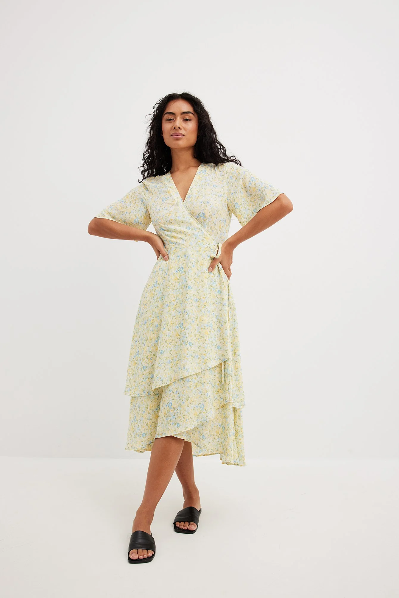 Chiffon Midikleid