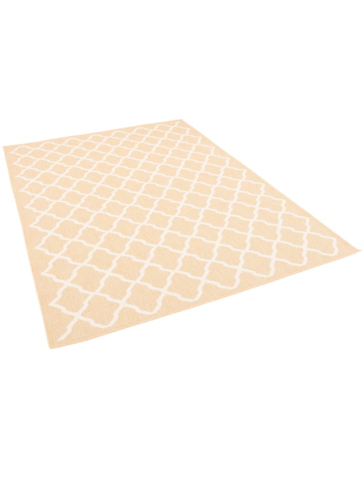 Pergamon In & Outdoor Teppich Flachgewebe Valencia Modern in Honig günstig kaufen