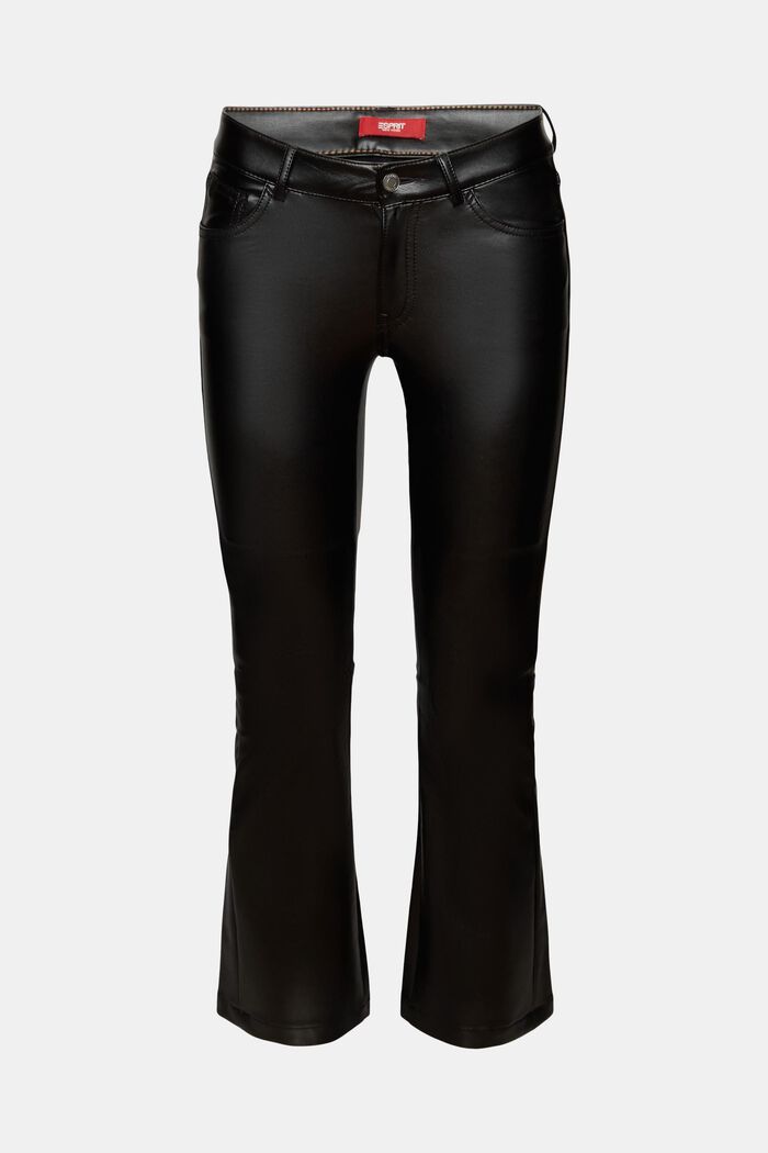 Kick-Flare-Hose in Lederoptik
