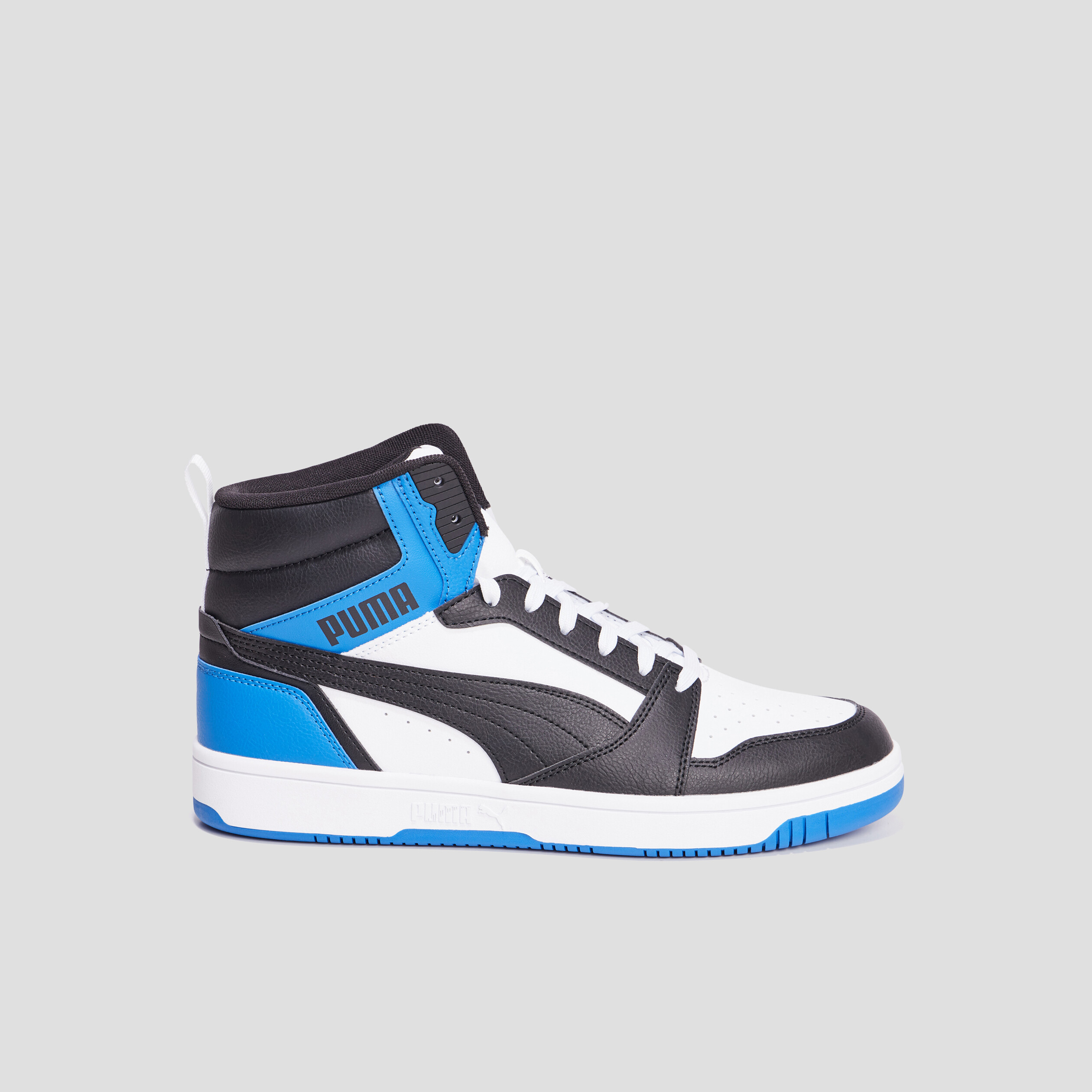 Baskets montantes à lacets Puma Rebound bleu homme | La Halle