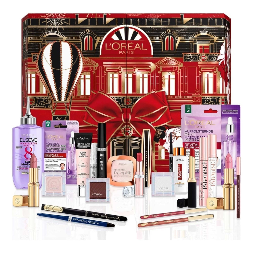 L'Oréal Paris Calendrier de l'Avent Coffret 24 jours maquillage, soin visage, cheveux
