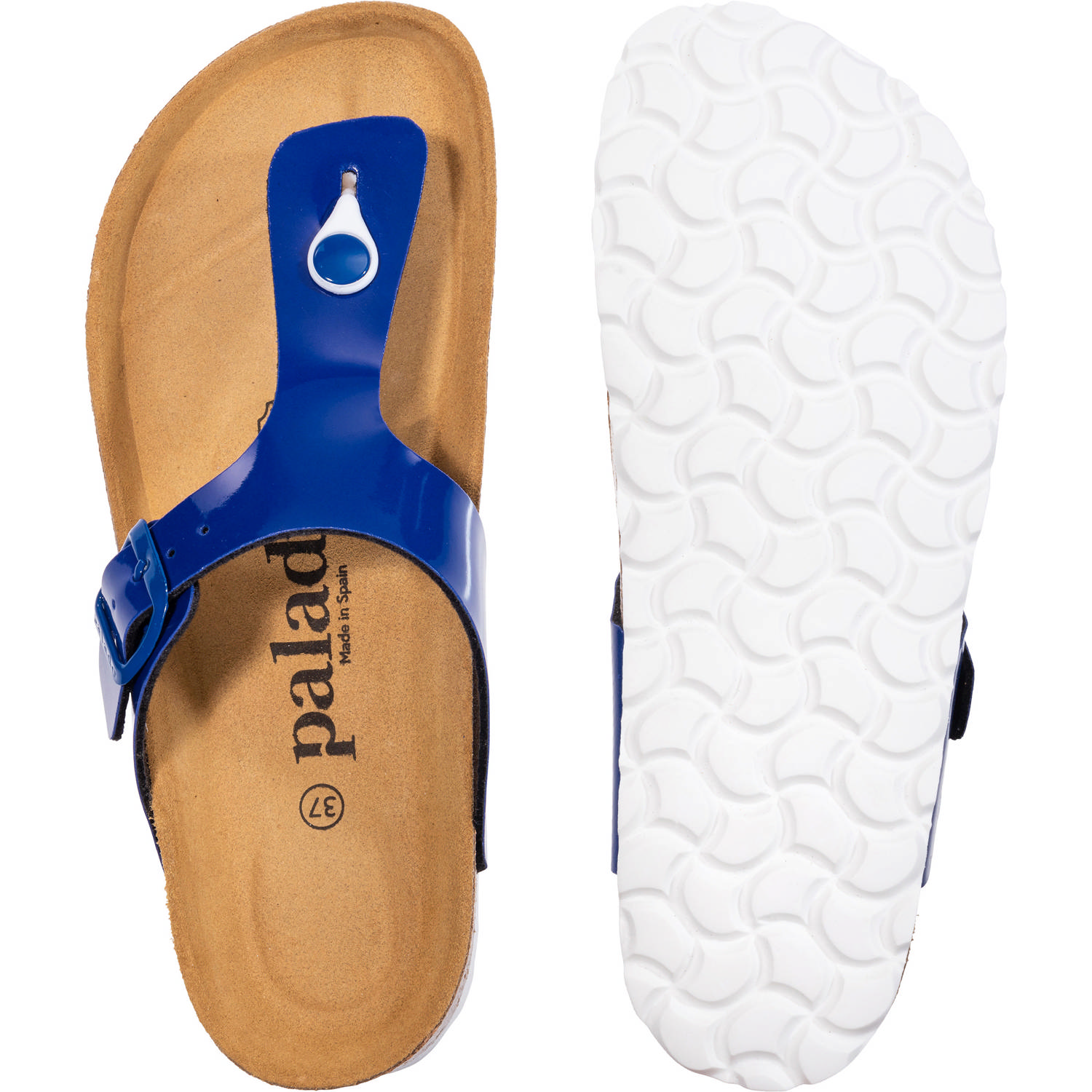 Palado Kos Lack, Zehentrenner, Damen, Blau