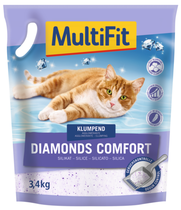 MultiFit Katzenstreu MultiFit diamonds comfort 3,4 kg