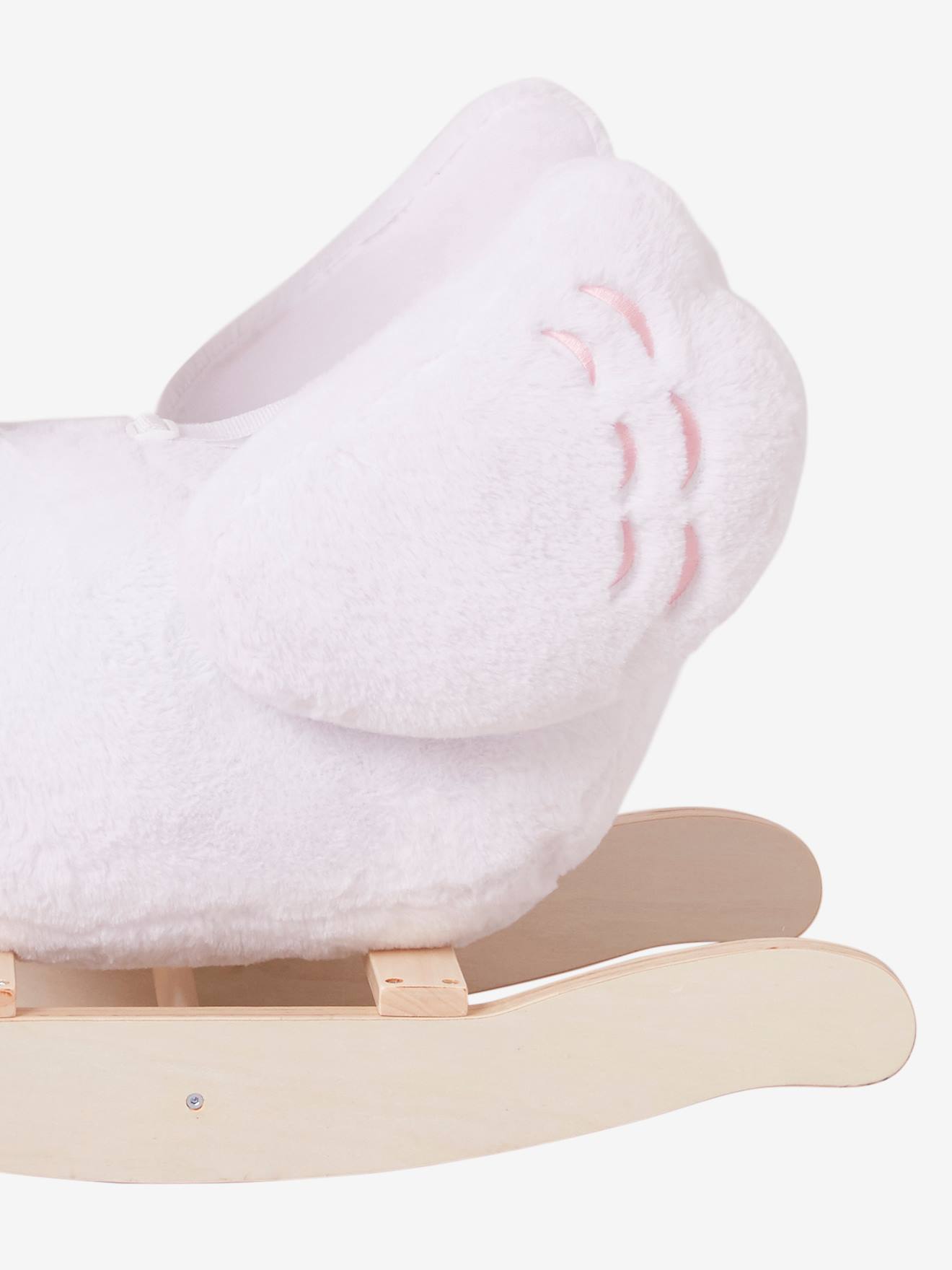 Cygne à bascule bébé FSC® blanc