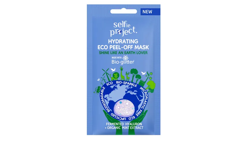 Selfie Project Eco-Sparkle Peel-Off Mask Shine like an Earth Lover 12 ml