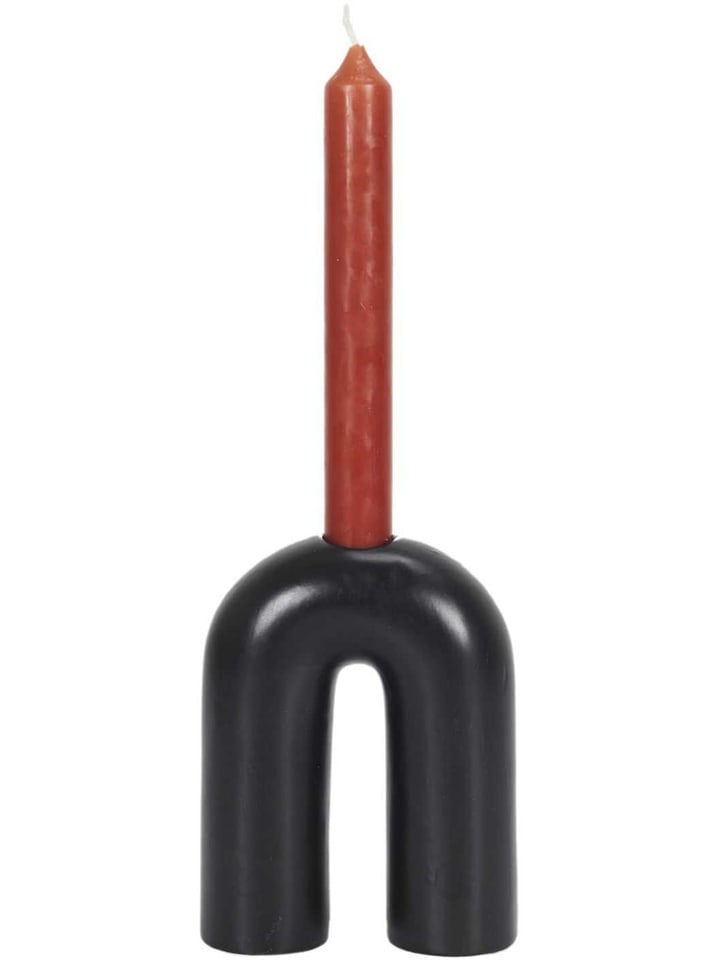 THE HOME DECO FACTORY Kerzenhalter in Schwarz - (B)10 x (H)13 cm günstig kaufen onesize