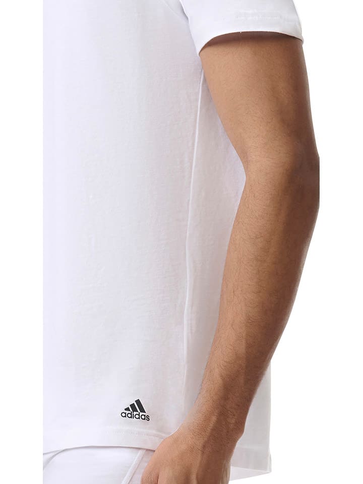 adidas 3er-Set: Shirts in Weiß/ Grau/ Schwarz günstig kaufen